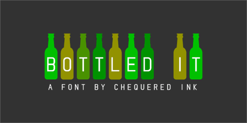 Bottled It font16设计网精选英文字体