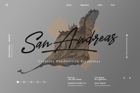 San Andreas (Signature Font)16设计网精选英文字体