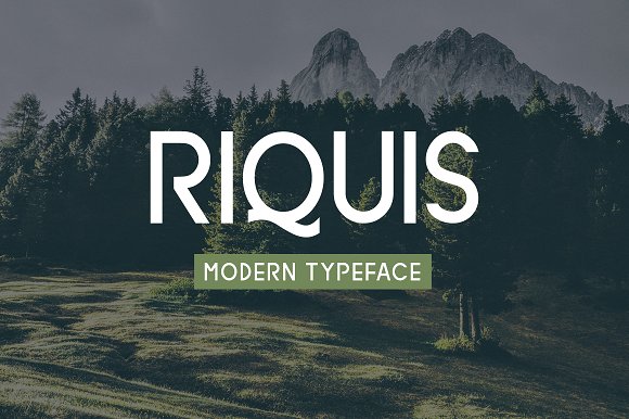 Riquis Typeface素材中国精选英文字体