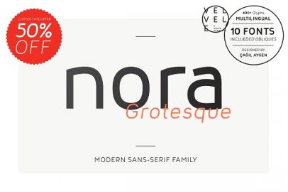 Nora Grotesque16设计网精选英文字体