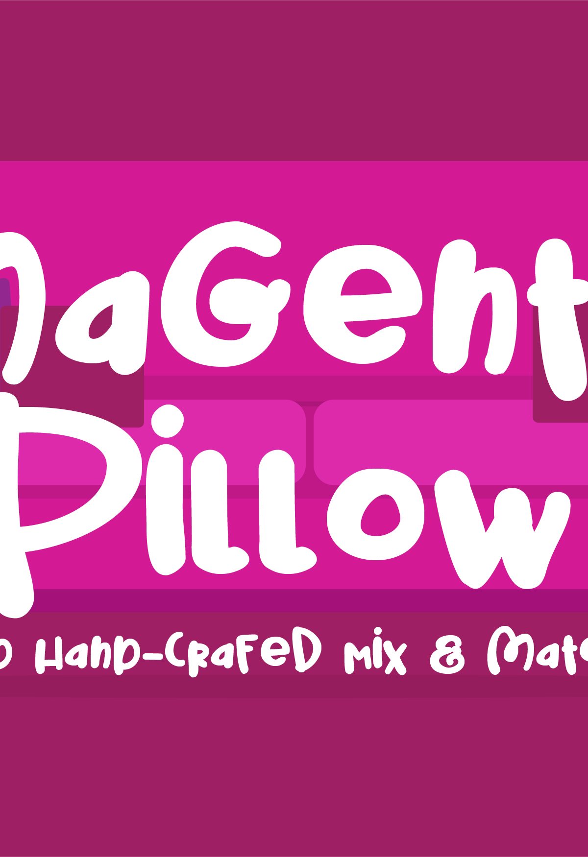 PN Magenta Pillow Regular Font普贤居精选英文字体