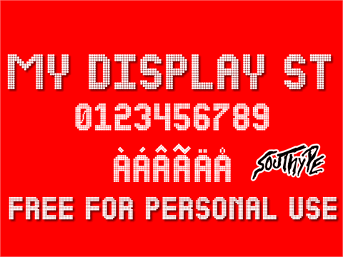 NEW LED DISPLAY ST font16设计网精选英文字体