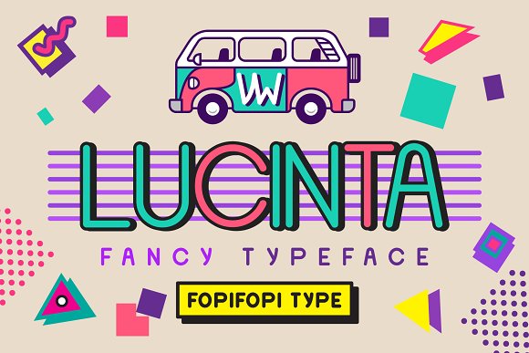 Lucinta Fancy Typeface素材中国精选英文字体