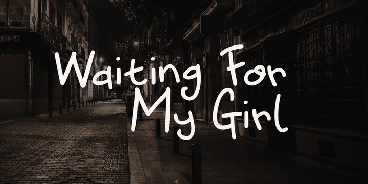 Waiting For My Girl Font16图库网精选英文字体