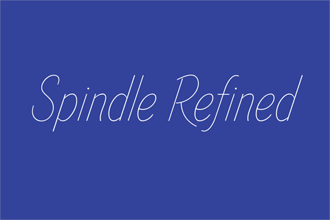 Spindle Refined font16图库网精选英文字体