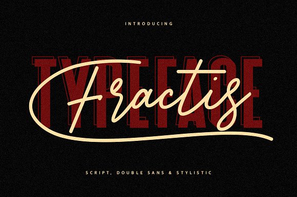 Fractis Typeface Collection Font素材中国精选英文字体
