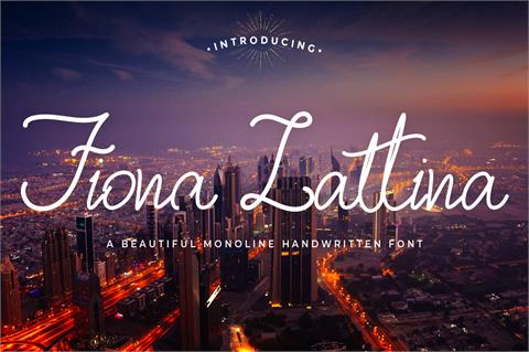 Fiona Lattina font素材中国精选英文字体