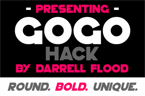 GoGo Hack font16设计网精选英文字体