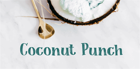 Coconut Punch DEMO font素材中国精选英文字体