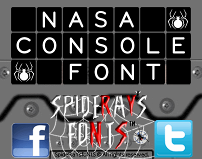 NASA CONSOLE font16设计网精选英