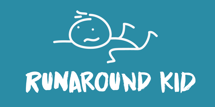 Runaround Kid Font16图库网精选英文字体