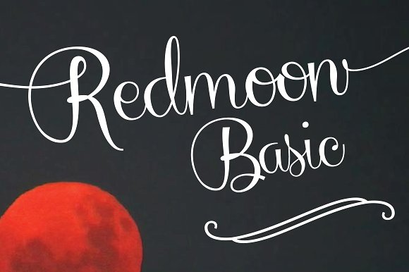 Redmoon Basic16素材网精选英文字