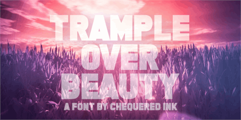 Trample Over Beauty font素材中国精选英文字体