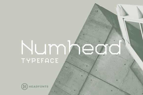 Numhead Typeface16图库网精选英文字体