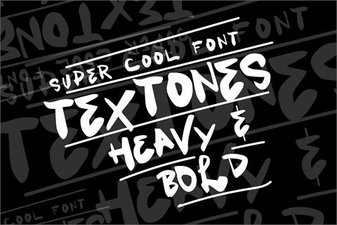 Vtks Textones font素材天下精选英文字体