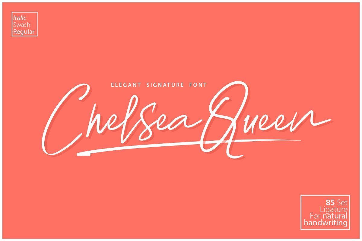 Chelsea Queen Font素材中国精选英文字体