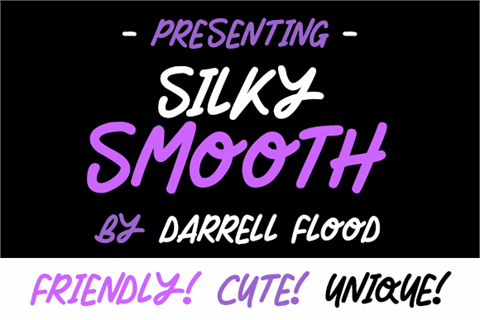 Silky Smooth font16图库网精选英文字体