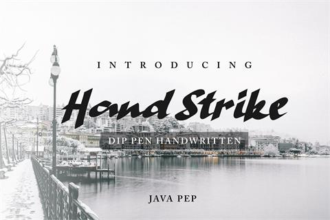 Hand Strike font16图库网精选英文字体