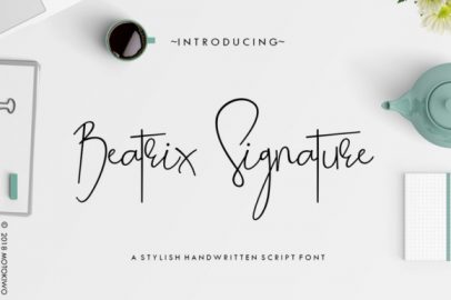 Beatrix Signature16素材网精选英文字体