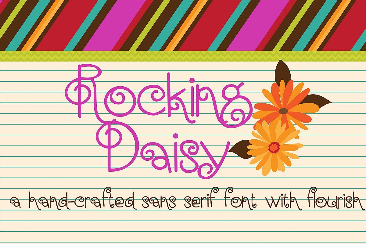 ZP Rocking DaisyRegular Font16设计网精选英文字体