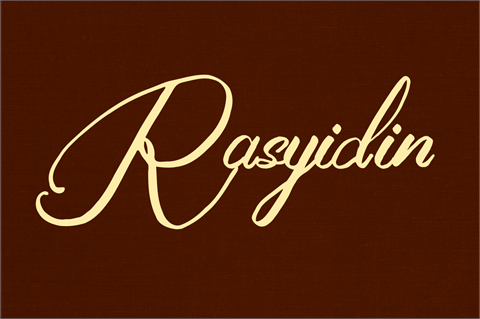 Rasyidin font16设计网精选英文字体