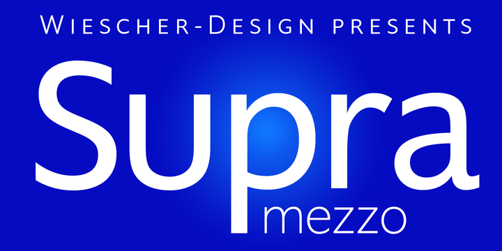 Supra Mezzo Font16设计网精选英文字体