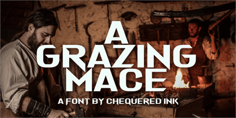 A Grazing Mace font16素材网精选英文字体