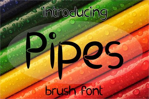 EP Pipes font16设计网精选英文字
