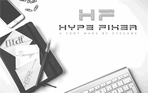 Hype Fixer font16素材网精选英文字体