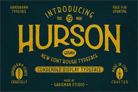 Hurson font16设计网精选英文字体