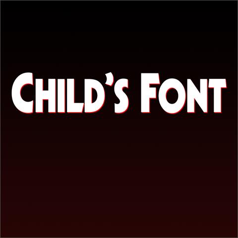 Child's Font16图库网精选英文字体
