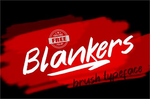 Blankers font素材中国精选英文字体