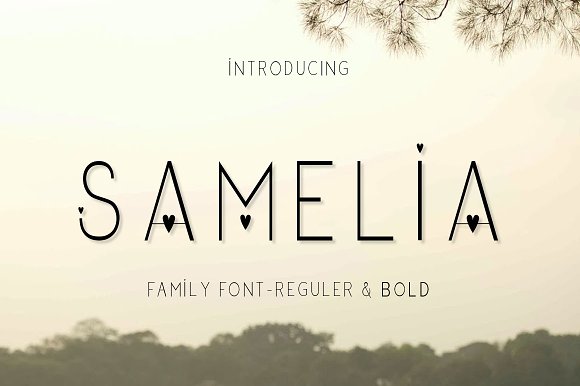 Samelia Family Font16设计网精选英文字体