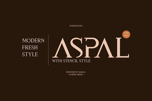 Aspal Typeface Font素材中国精选英文字体