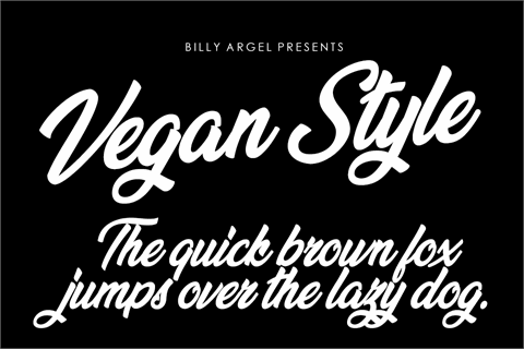 Vegan Style Personal Use font16素材网精选英文字体