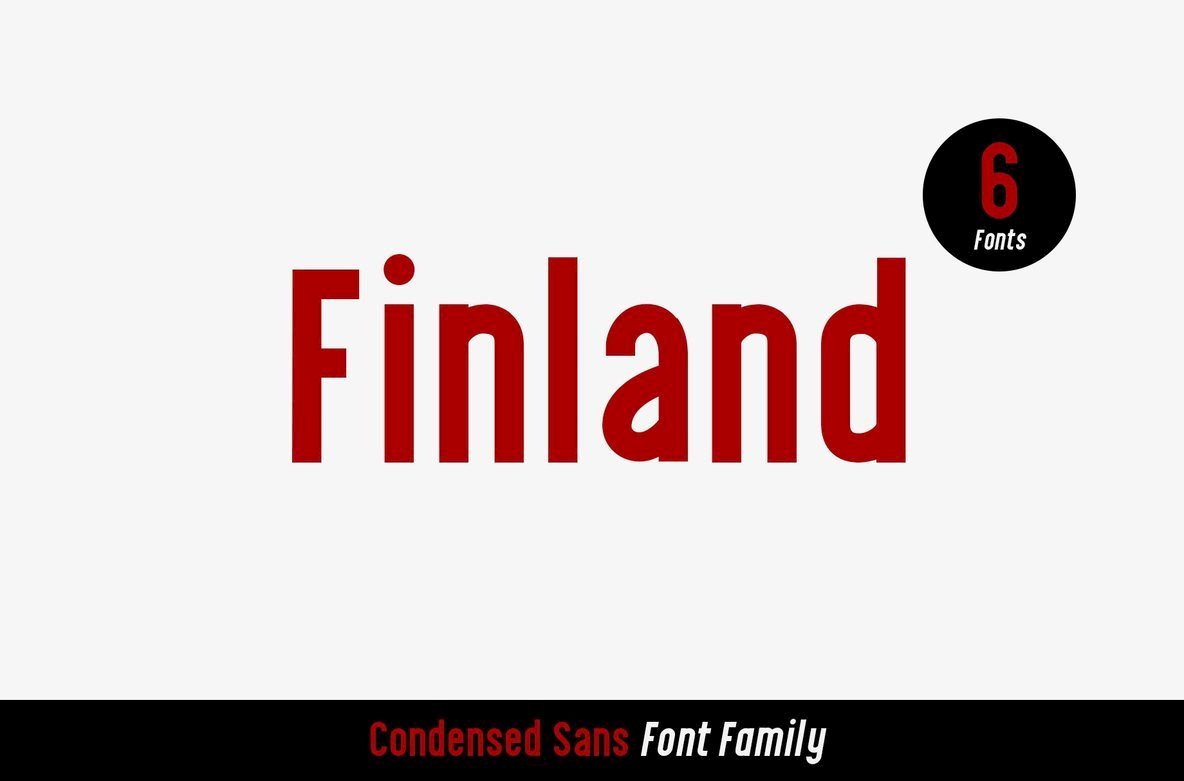 Finland Font Family16设计网精选英文字体