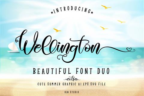 Wellington Regular font素材天下精选英文字体
