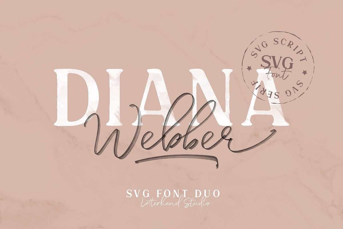 Diana Webber &#8211; SVG Font Du