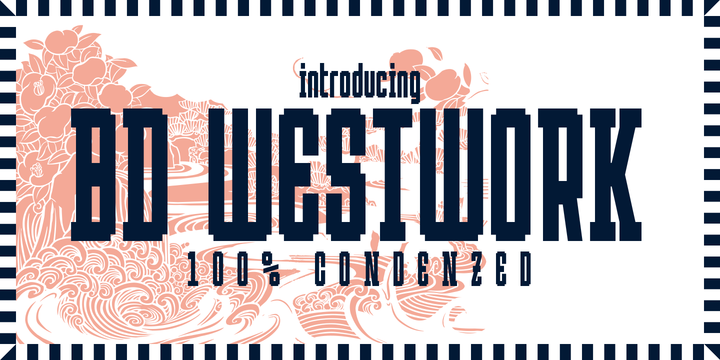 BD Westwork Font16图库网精选英文字体