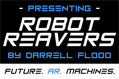 Robot Reavers font素材中国精选英文字体