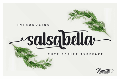 salsabella Personal Use Only font16设计网精选英文字体
