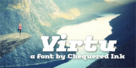 Virtu font16图库网精选英文字体