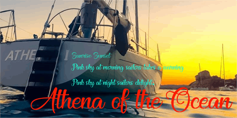 Athena of the Ocean font素材中国