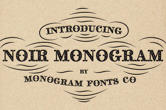 MFC Noir Monogram16设计网精选英文字体