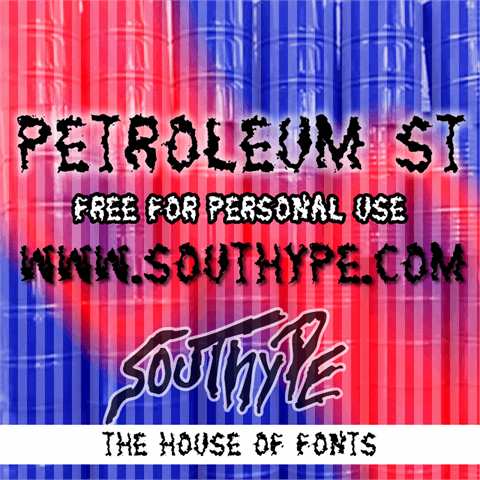 Petroleum St font16设计网精选英文字体