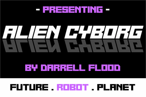 Alien Cyborg font16设计网精选英文字体