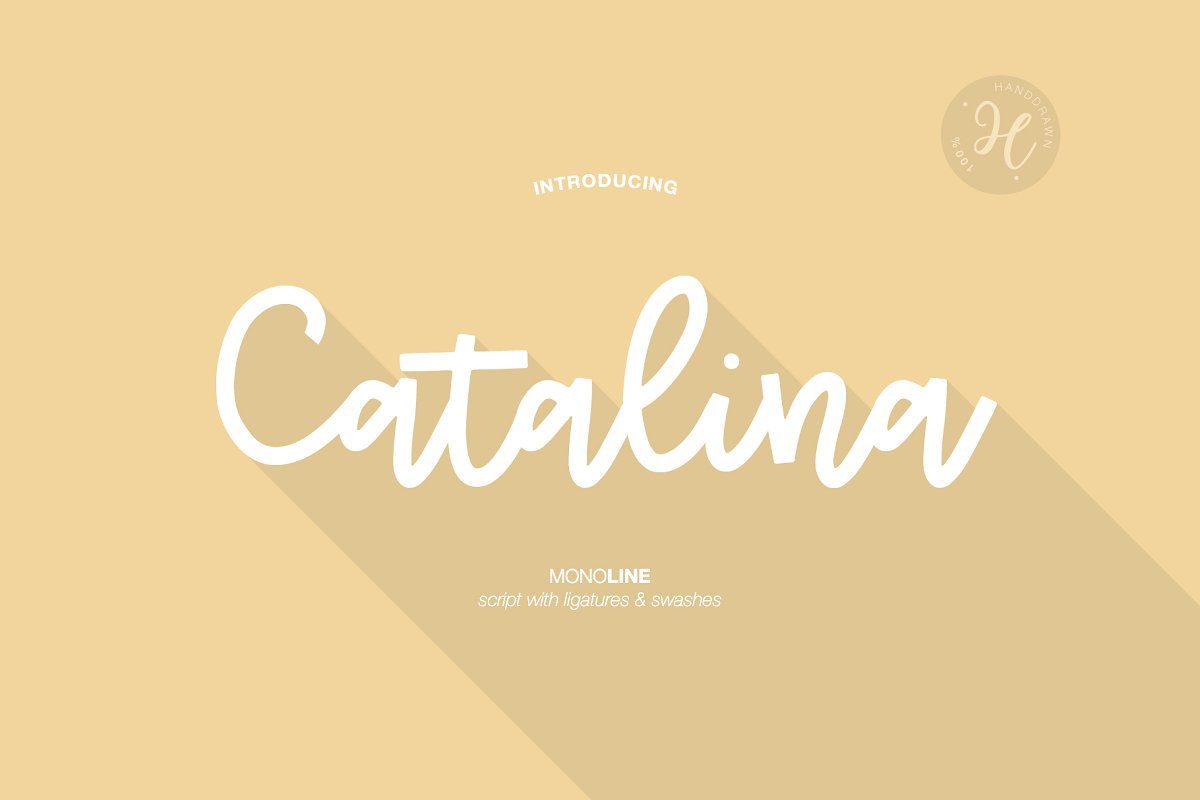 CATALINA MONOLINE FONT16图库网精选英文字体