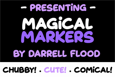 Magical Markers font16图库网精选英文字体