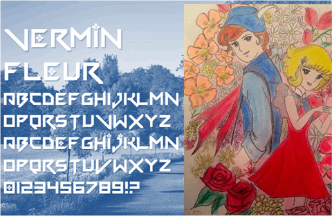 Vermin Fleur font16素材网精选英文字体