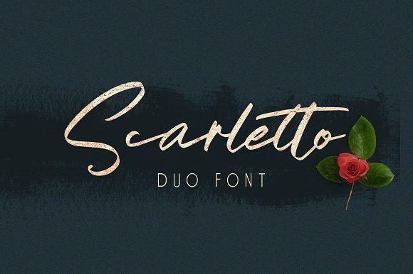 Scarletto Two Font16图库网精选英文字体